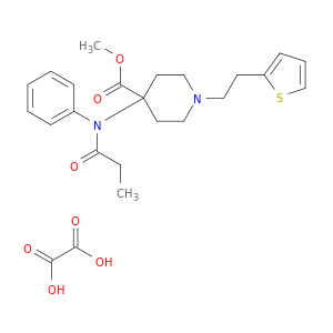 4-Piperidinecarboxylic acid, 4-((1-oxopropyl)phenylamino)-1-(2-(2-thienyl)ethyl)-, methyl ester, ethanedioate