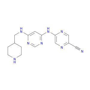 5-((6-((Piperidin-4-ylmethyl)amino)pyrimidin-4-yl)amino)pyrazine-2-carbonitrile