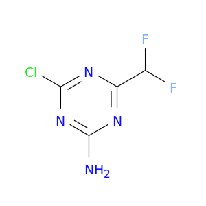 4-氯-6-(二氟甲基)-1,3,5-三嗪-2-胺