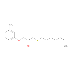 2-Propanol, 1-(heptylthio)-3-(3-methylphenoxy)-