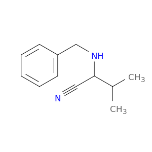 Butanenitrile, 3-methyl-2-[(phenylmethyl)amino]-