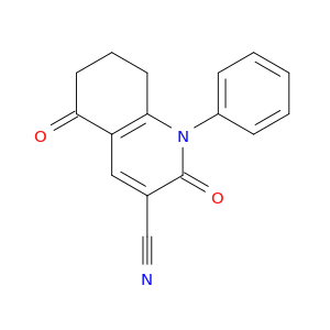 3-Quinolinecarbonitrile, 1,2,5,6,7,8-hexahydro-2,5-dioxo-1-phenyl-