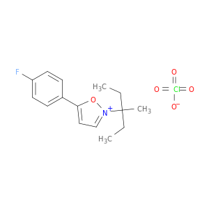 Isoxazolium, 2-(1-ethyl-1-methylpropyl)-5-(4-fluorophenyl)-, perchlorate(1:1)