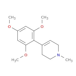Pyridine,1,2,3,6-tetrahydro-1-methyl-4-(2,4,6-trimethoxyphenyl)-