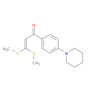 2-Propen-1-one, 3,3-bis(methylthio)-1-[4-(1-piperidinyl)phenyl]-