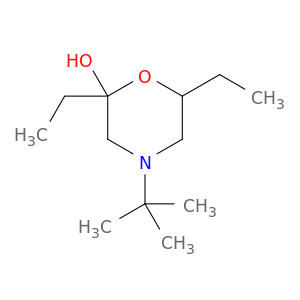 2-Morpholinol, 4-(1,1-dimethylethyl)-2,6-diethyl-