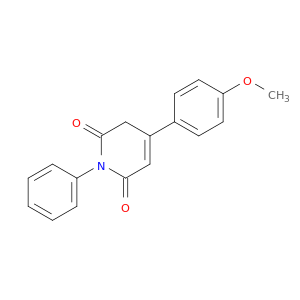2,6(1H,3H)-Pyridinedione, 4-(4-methoxyphenyl)-1-phenyl-