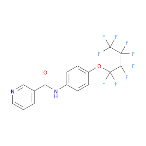 3-Pyridinecarboxamide, N-[4-(nonafluorobutoxy)phenyl]-