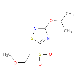 1,2,4-Thiadiazole, 5-[(2-methoxyethyl)sulfonyl]-3-(1-methylethoxy)-