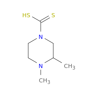 1-Piperazinecarbodithioicacid, 3,4-dimethyl-