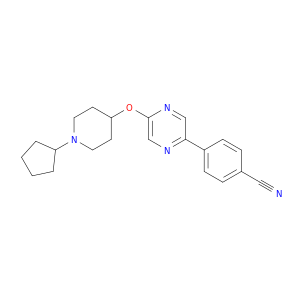 Benzonitrile, 4-[5-[(1-cyclopentyl-4-piperidinyl)oxy]pyrazinyl]-