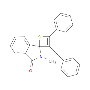 Spiro[1H-isoindole-1,2'-[2H]thiet]-3(2H)-one, 2-methyl-3',4'-diphenyl-
