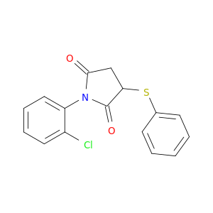 2,5-Pyrrolidinedione, 1-(2-chlorophenyl)-3-(phenylthio)-