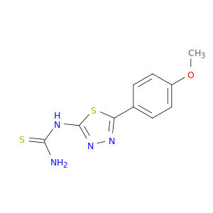 Thiourea, [5-(4-methoxyphenyl)-1,3,4-thiadiazol-2-yl]-