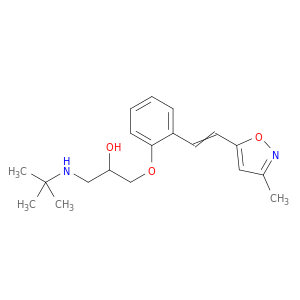 2-Propanol,1-[(1,1-dimethylethyl)amino]-3-[2-[2-(3-methyl-5-isoxazolyl)ethenyl]phenoxy]-