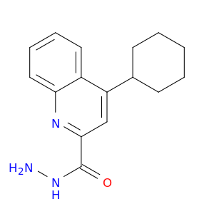 2-Quinolinecarboxylic acid, 4-cyclohexyl-, hydrazide