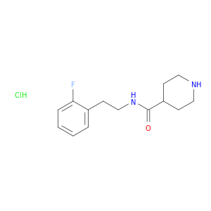 N-[2-(2-Fluorophenyl)ethyl]piperidine-4-carboxamide Hydrochloride