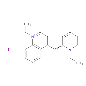 喹啉,1-乙基-4-[(1-乙基-2(1H)-吡啶基亚乙烯)甲基]-,碘(1：1)