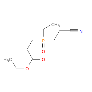 Propanoic acid, 3-[(2-cyanoethyl)ethylphosphinyl]-, ethyl ester
