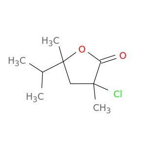2(3H)-Furanone, 3-chlorodihydro-3,5-dimethyl-5-(1-methylethyl)-