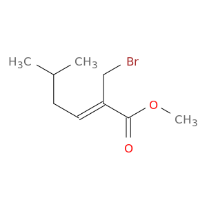 2-Hexenoic acid, 2-(bromomethyl)-5-methyl-, methyl ester, (2Z)-