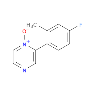 Pyrazine, 2-(4-fluoro-2-methylphenyl)-, 1-oxide
