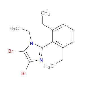 1H-Imidazole, 4,5-dibromo-2-(2,6-diethylphenyl)-1-ethyl-