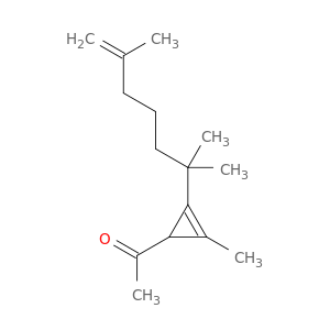 Ethanone, 1-[2-methyl-3-(1,1,5-trimethyl-5-hexenyl)-2-cyclopropen-1-yl]-