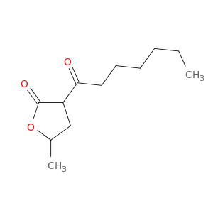 2(3H)-Furanone, dihydro-5-methyl-3-(1-oxoheptyl)-