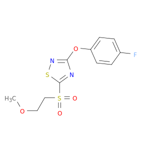 1,2,4-Thiadiazole, 3-(4-fluorophenoxy)-5-[(2-methoxyethyl)sulfonyl]-