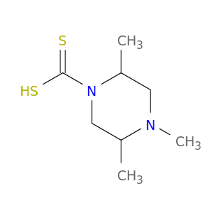 1-Piperazinecarbodithioicacid, 2,4,5-trimethyl-