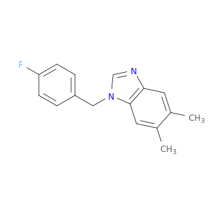 1-[(4-Fluorophenyl)methyl]-5,6-dimethyl-1H-1,3-benzodiazole