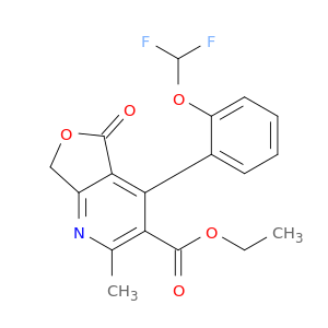 Furo[3,4-b]pyridine-3-carboxylicacid, 4-[2-(difluoromethoxy)phenyl]-5,7-dihydro-2-methyl-5-oxo-, ethyl ester