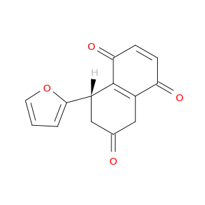 1,4,6(5H)-Naphthalenetrione, 8-(2-furanyl)-7,8-dihydro-, (S)-