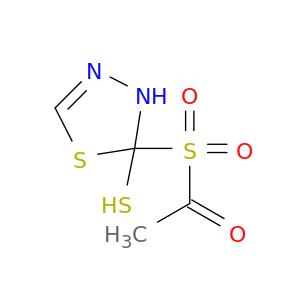 1,3,4-Thiadiazole-2-thiol, 2-(acetylsulfonyl)-2,3-dihydro-