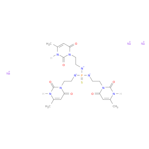 Phosphorothioictriamide,N,N',N''-tris[2-(3,6-dihydro-4-methyl-2,6-dioxo-1(2H)-pyrimidinyl)ethyl]-,trisodium salt (9CI)