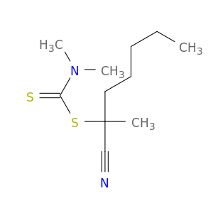 Carbamodithioic acid, dimethyl-, 1-cyano-1-methylhexyl ester