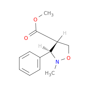 4-Isoxazolidinecarboxylic acid, 2-methyl-3-phenyl-, methyl ester, trans-