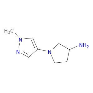 1-(1-Methyl-1H-pyrazol-4-yl)pyrrolidin-3-amine