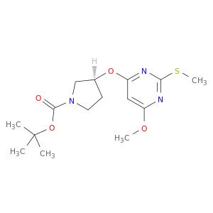(S)-3-(6-甲氧基-2-甲基硫基-嘧啶-4-氧基)-吡咯烷-1-羧酸叔丁酯