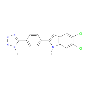 1H-Indole, 5,6-dichloro-2-[4-(1H-tetrazol-5-yl)phenyl]-