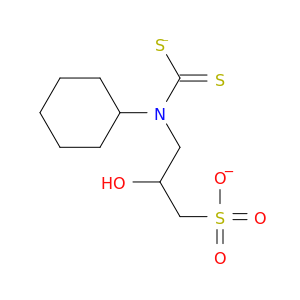 1-Propanesulfonic acid,3-[cyclohexyl(dithiocarboxy)amino]-2-hydroxy-, sodium salt (1:2)