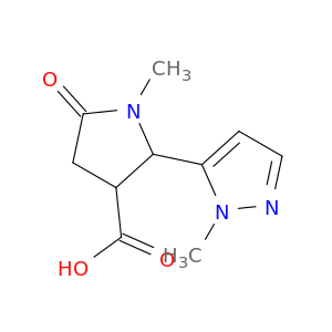 1-methyl-2-(1-methyl-1H-pyrazol-5-yl)-5-oxopyrrolidine-3-carboxylic Acid