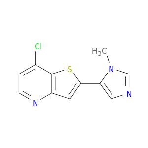 Thieno[3,2-b]pyridine, 7-chloro-2-(1-methyl-1H-imidazol-5-yl)-