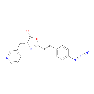 5(4H)-Oxazolone, 2-[2-(4-azidophenyl)ethenyl]-4-(3-pyridinylmethylene)-