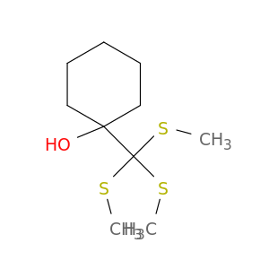 Cyclohexanol, 1-[tris(methylthio)methyl]-