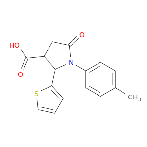1-(4-Methylphenyl)-5-oxo-2-(thiophen-2-yl)pyrrolidine-3-carboxylic Acid