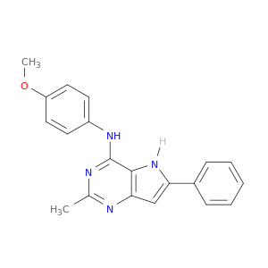 5H-Pyrrolo[3,2-d]pyrimidin-4-amine,N-(4-methoxyphenyl)-2-methyl-6-phenyl-