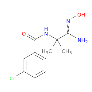 3-chloro-N-[1-(N'-hydroxycarbamimidoyl)-1-methylethyl]benzamide