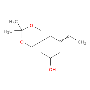 2,4-Dioxaspiro[5.5]undecan-8-ol, 10-ethylidene-3,3-dimethyl-